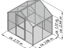 KGT Gewächshaus Novum II Tannengrün 5,68 m²