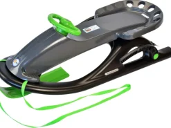 KHW Schlitten Snow Future mit Teleskoplenkung und Metallbremsen Anthrazit