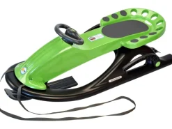 KHW Schlitten Snow Future mit Teleskoplenkung und Metallbremsen Grün