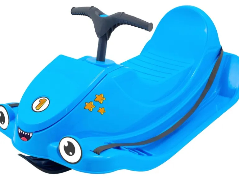 KHW Schlitten Snow Quad mit Lenker und Stickerbogen Iceblue