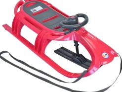 KHW Schlitten Snow Tiger de Luxe mit Lenkrad und Kufe Pink