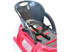 KHW Schlitten Snow Tiger Comfort mit Kindersportsitz Pink