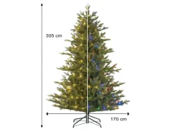 Künstlicher Weihnachtsbaum LED-Tannenbaum Macallan 305 cm Kunsttanne Grün