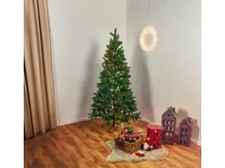 Künstlicher Weihnachtsbaum LED Tannenbaum Tramso 185 cm Kunsttanne Grün