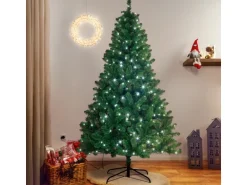 Künstlicher Weihnachtsbaum LED Tannenbaum Tramso 240 cm Kunsttanne Grün