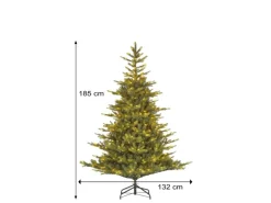 Künstlicher Weihnachtsbaum LED Tannenbaum Grimshaw mit Timer & Dimmer 185 cm