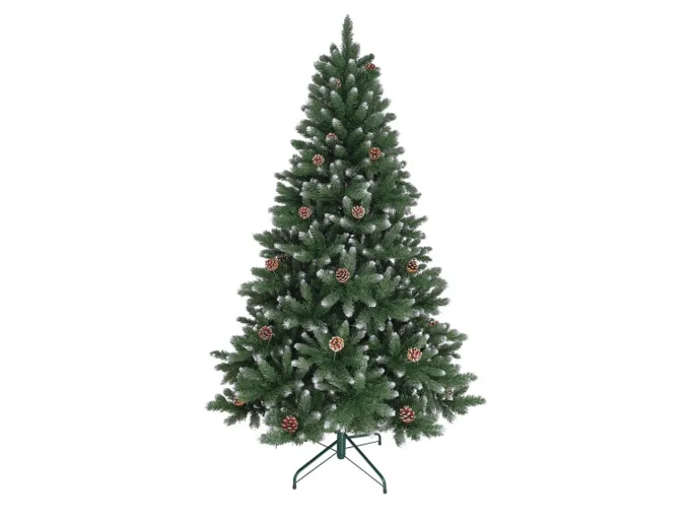 Künstlicher Weihnachtsbaum Tannenbaum Blavand 180 cm Kunsttanne mit Schnee