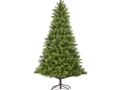 Künstlicher Weihnachtsbaum LED Tannenbaum Nagano 210 cm Kunsttanne Grün