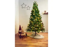 Künstlicher Weihnachtsbaum LED Tannenbaum Nagano 90 cm Kunsttanne Grün
