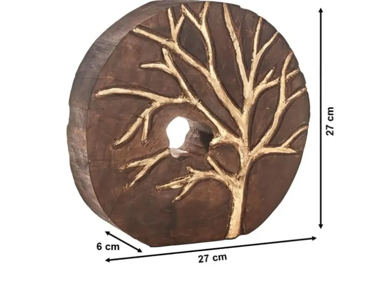 Kobolo Dekofigur Holzdeko Holzfigur TREE aus Holz