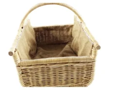 Kobolo Holzkorb für Kaminholz Rattankorb Holzkorb Rattan Leinen