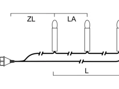 Konstsmide Baumkette Topbirnen 16 Klar 230 V