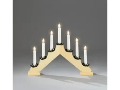 Konstsmide Holzleuchter Innen 7-flammig 230 V Natur