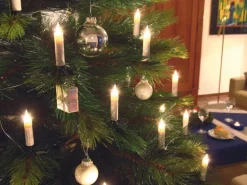 Konstsmide Kerzen-Lichterkette 40 Lichter Klar