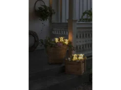 Konstsmide LED Acryl Schweine 5er Set transparent 40 warmweiße Dioden Außen