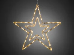 Konstsmide LED Acryl Stern mit 8 Funktionen 48 Lichter Warmweiß 24 V Außentrafo