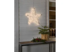 Konstsmide LED Acryl Stern mit 8 Funktionen 48 Lichter Warmweiß 24 V Außentrafo