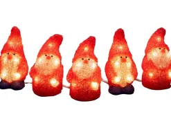 Konstsmide LED Acryl Weihnachtsmann 5er-Set 40 Dioden Warmweiß