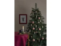 Konstsmide LED Baumbeleuchtung 12 kabellose Baumkerzen 24 Dioden Warmweiß