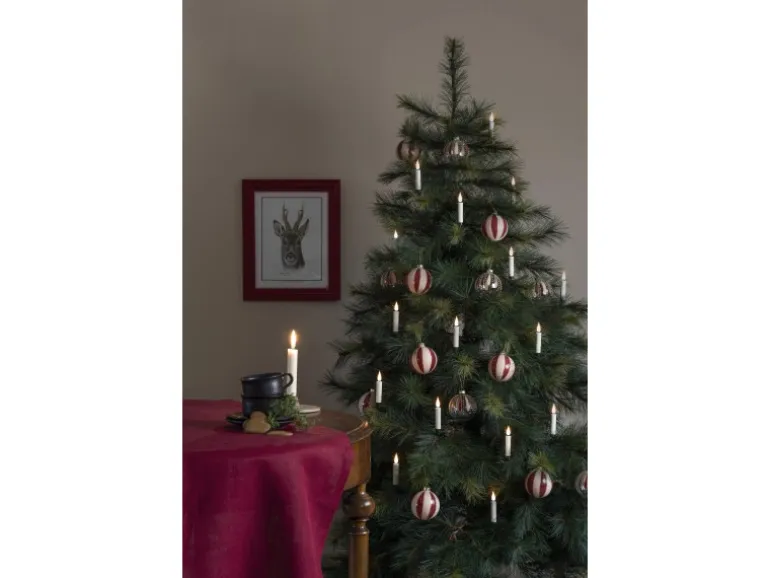 Konstsmide LED Baumbeleuchtung 12 kabellose Baumkerzen 24 Dioden Warmweiß