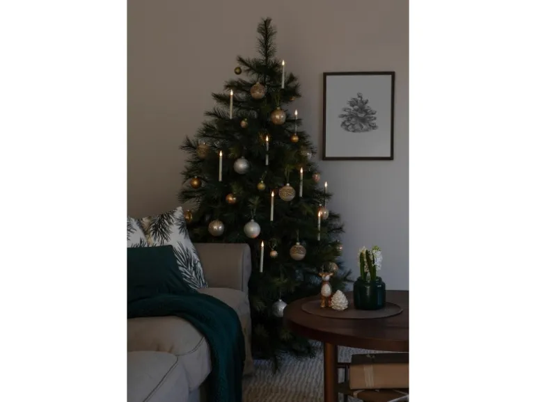 Konstsmide LED Baumbeleuchtung "Slim Line" 10 Baumkerzen mit Fernbedienung Innen