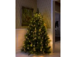 Konstsmide LED Baummantel mit Ring 200 bernsteinfarbene LEDs innen