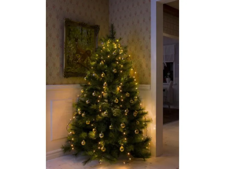 Konstsmide LED Baummantel mit Ring 200 bernsteinfarbene LEDs innen