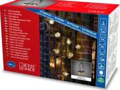 Konstsmide LED Biergartenkette mit LED Tropfen und 10 Leuchtmittel