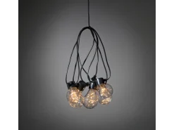 Konstsmide LED Biergartenkette mit LED Tropfen und 10 Leuchtmittel