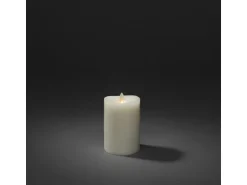 Konstsmide LED Echtwachskerze 3D Flamme mit geschmolzener Kante