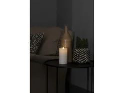 Konstsmide LED Echtwachskerze 3D Flamme mit geschmolzener Kante