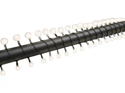 Konstsmide LED Globelichterkette Rund 80 Groß&Klein Warmweiß Schwarz