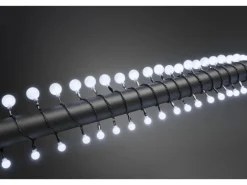 Konstsmide LED Globelichterkette Rund 80 Groß&Klein Kaltweiß