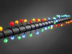 Konstsmide LED Globelichterkette Rund 80 Groß Bunt