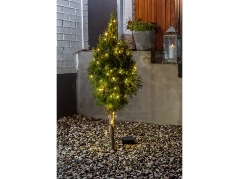 Konstsmide LED Lichterkette 40 warmweiße LEDs schwarzes Kabel innen und außen