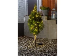 Konstsmide LED Lichterkette 20 warmweiße LEDs schwarzes Kabel innen und außen