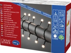 Konstsmide LED Lichterkette Globes 160 warmweiße LEDs innen und außen