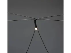 Konstsmide LED Lichternetz gefrostete Dioden mit Lichtsensor und Timer Außen
