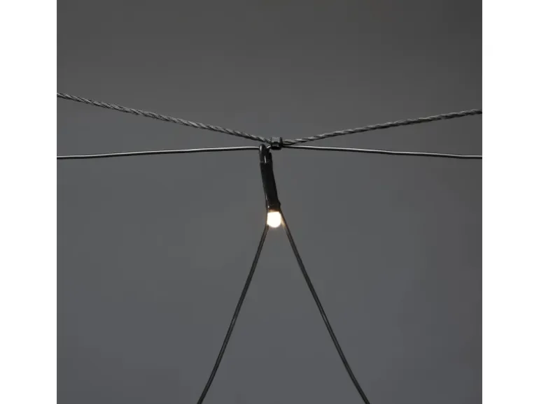 Konstsmide LED Lichternetz gefrostete Dioden mit Lichtsensor und Timer Außen
