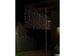 Konstsmide LED Lichtervorhang Globes 200 warmweiße LEDs innen und außen