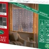 Konstsmide LED Lichtervorhang für Fenster mit 120 bernsteinfarbenen Dioden