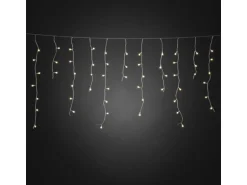 Konstsmide LED Lichtervorhang Eisregen Globes 400 warmweiße LEDs innen und außen