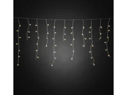 Konstsmide LED Lichtervorhang Eisregen Globes 200 warmweiße LEDs innen und außen