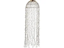 Konstsmide LED Lichtervorhang "Qualle" Schwarz 900 Warm-Weiße Dioden Außen IP44