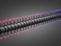 Konstsmide LED Microkette mit Farbwechsel 40 Lichter Rot/Blau