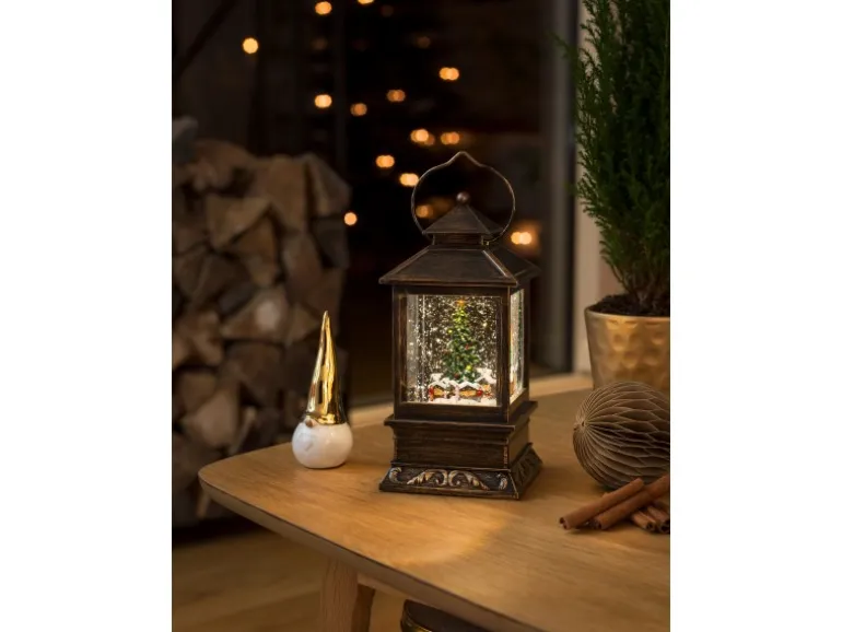 Konstsmide LED Schneelaterne Weihnachtsmarkt 1 LED Warmweiß