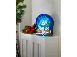 Konstsmide LED Szenerie Dorf Glas 9 Lichter Bunt