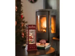 Konstsmide LED Telefonzelle mit Weihnachtsmann 1 LED Warmweiß