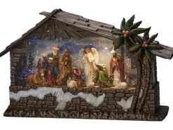 Konstsmide LED Wasserlaterne, "Krippe" 5h Timer 3 Dioden Innen Batteriebetrieben