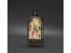 Konstsmide LED Wasserlaterne "Schneemann und Vögel" 1 Diode Batteriebetrieben